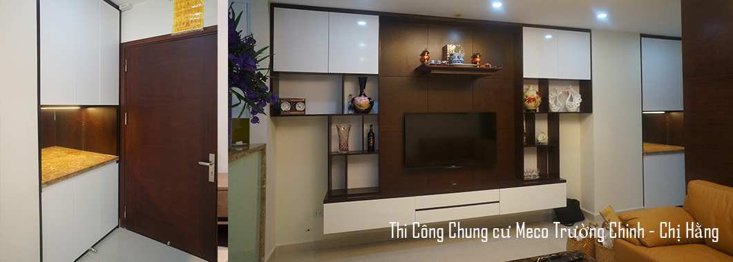  Thi công nội thất chung cư Meco Trường Chinh - Nhà Chị Hằng