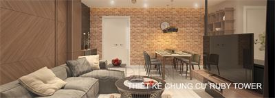 Thiết kế nội thất chung cư Ruby Tower phong cách hiện đại