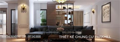 Thiết kế chung cư Park Hill phong cách Gỗ Việt đẹp, hiện đại