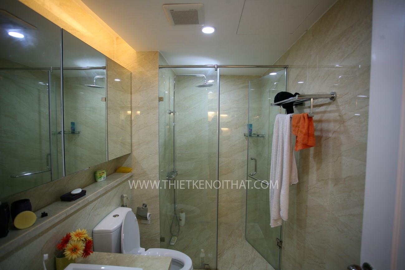 Thi công nội thất chung cư Mandarin Garden trường phái Tân cổ điển - Chị Lan thiết kế phòng khách