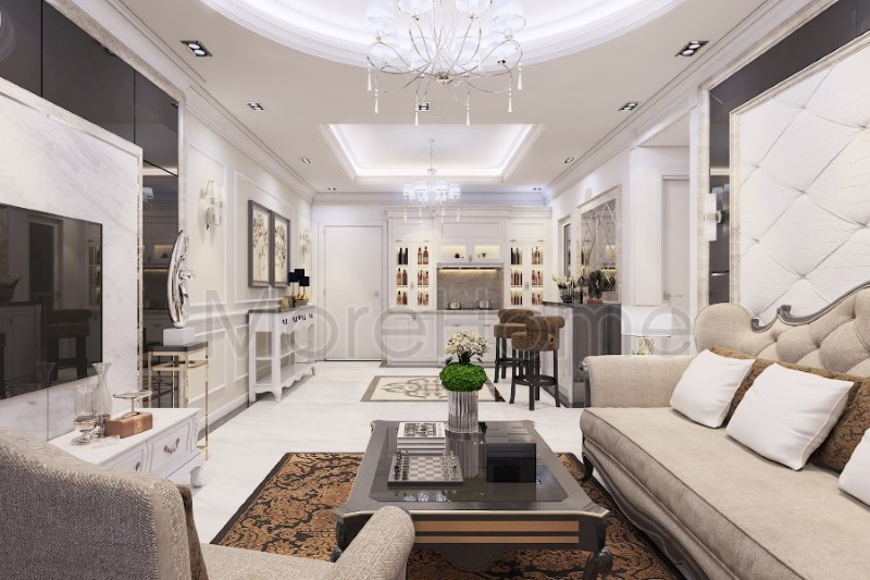 Thiết kế chung cư phong cách tân cổ điển