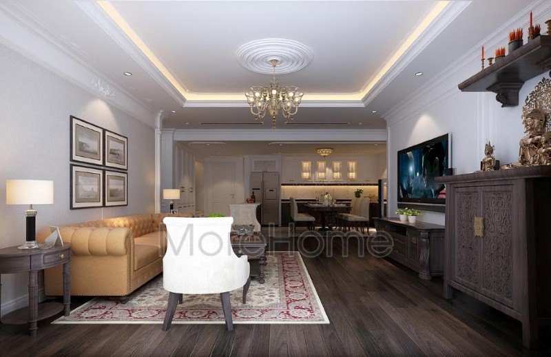 Thiết kế chung cư phong cách tân cổ điển