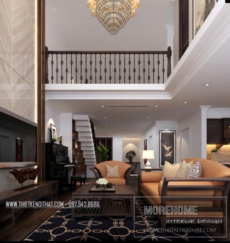 Thiết kế chung cư phong cách tân cổ điển