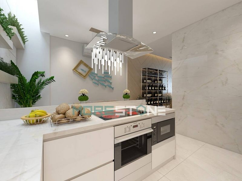 Đá ốp bếp solid surface HIMACS của LG Hàn Quốc là giải pháp hữu hiệu cho không gian bếp chung cư, nhà phố, biệt thự trở nên cao cấp và sang trọng hơn bao giờ hết.