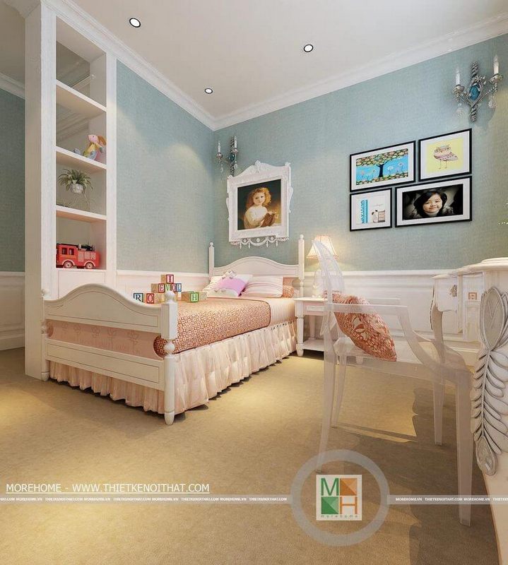 Bộ tranh canvas treo tường phòng ngủ ấn tượng, nhẹ nhàng cho phòng ngủ của con