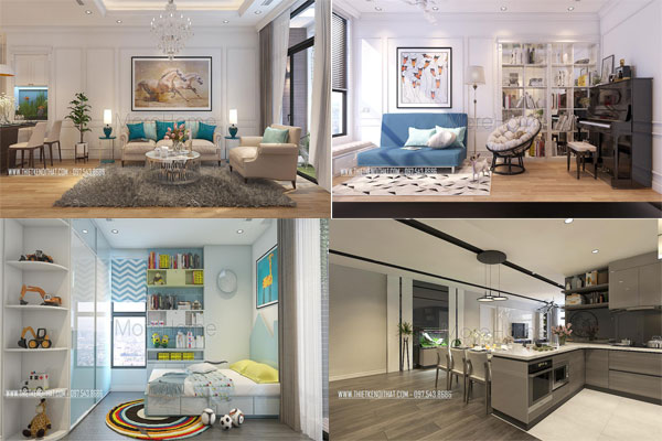 Thiết kế nội thất gỗ công nghiệp đẹp, hiện đại Thiết kế nội thất gỗ công nghiệp đẹp, hiện đại
